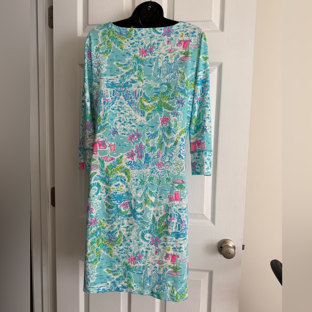 Lilly Pulitzer Sophie Dress Size S Blue Career Teacher Graduation - Picture 3 of 9